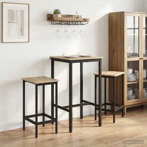 Imagine vidaXL Scaun de bar 2 buc. Stejar Sonoma 40 x 32 x 74 cm