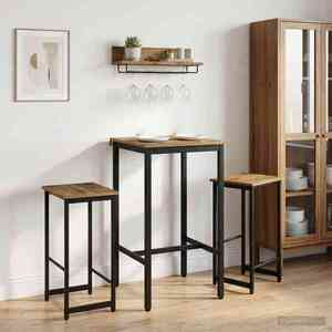 Imagine vidaXL Scaun de bar 2 buc. Stejar Artizanal 40 x 32 x 64 cm