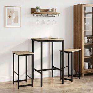 Imagine vidaXL Scaun de bar 2 buc. Stejar Sonoma 40 x 32 x 64 cm