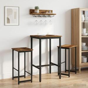 Imagine vidaXL Scaun de bar 2 buc. Lemn vechi 40 x 32 x 64 cm Lemn prelucrat