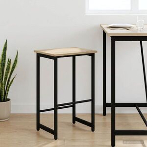 Imagine vidaXL Scaun de bar Stejar Sonoma 40 x 32 x 64 cm Lemn prelucrat