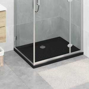 Imagine vidaXL Tavă de bază pentru duș cu puncte 90 x 70 x 4 cm ABS Negru