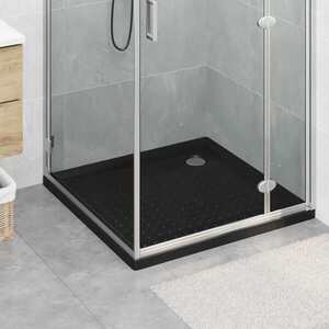 Imagine vidaXL Tavă de bază pentru duș cu puncte 90 x 90 x 4 cm ABS Negru