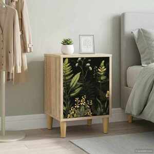 Imagine vidaXL Dulap de noapte RHENEN Stejar Sonoma 36 x 33 x 50 cm