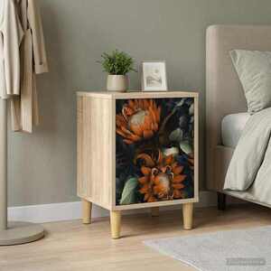 Imagine vidaXL Dulap de noapte LOCHEM Stejar Sonoma 36 x 33 x 50 cm