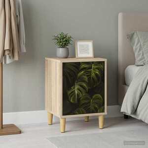 Imagine vidaXL Dulap de noapte ELBURG Stejar Sonoma 36 x 33 x 50 cm