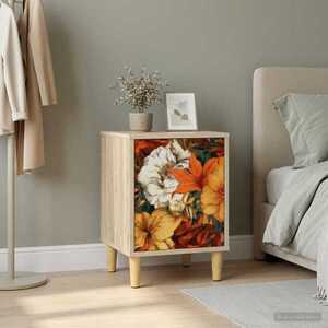 Imagine vidaXL Dulap de noapte GENNEP Stejar Sonoma 36 x 33 x 50 cm