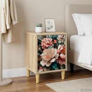 Imagine vidaXL Dulap de noapte BORNE Stejar Sonoma 36 x 33 x 50 cm