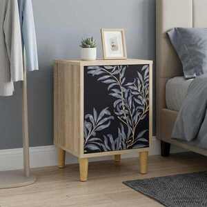 Imagine vidaXL Dulap de noapte DOKKUM Stejar Sonoma 36 x 33 x 50 cm