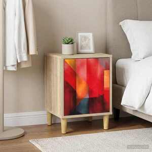 Imagine vidaXL Dulap de noapte HEESCH Stejar Sonoma 36 x 33 x 50 cm