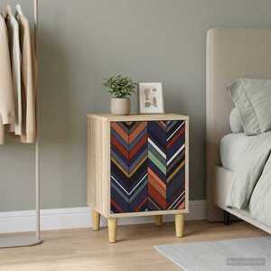 Imagine vidaXL Dulap de noapte OMMEN Stejar Sonoma 36 x 33 x 50 cm