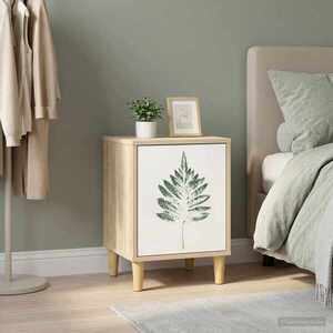 Imagine vidaXL Dulap de noapte HANAU Stejar Sonoma 36 x 33 x 50 cm