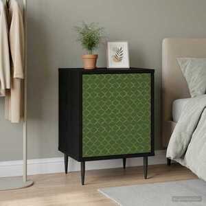 Imagine vidaXL Dulap de noapte GELEEN Stejar Negru 36 x 33 x 51 cm