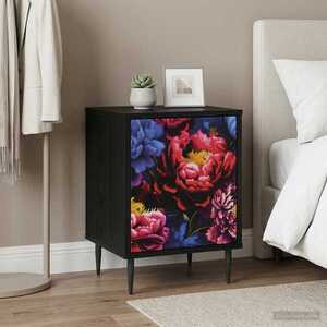 Imagine vidaXL Dulap de noapte KIEL Stejar Negru 36 x 33 x 51 cm
