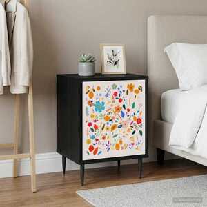 Imagine vidaXL Dulap de noapte MAINZ Stejar Negru 36 x 33 x 51 cm