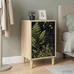 Imagine vidaXL Dulap de noapte RHENEN Stejar Sonoma 36 x 33 x 60 cm