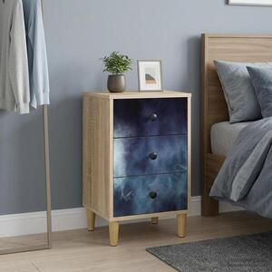 Imagine vidaXL Dulap de noapte RAALTE Stejar Sonoma 36 x 33 x 60 cm
