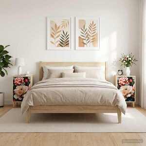 Imagine vidaXL Dulap de noapte BORNE 2 buc. Stejar Sonoma 36 x 33 x 60 cm