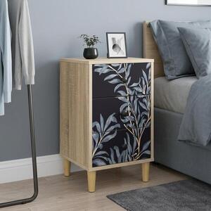 Imagine vidaXL Dulap de noapte DOKKUM Stejar Sonoma 36 x 33 x 60 cm