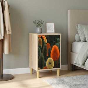 Imagine vidaXL Dulap de noapte ZAANDAM Stejar Sonoma 36 x 33 x 60 cm
