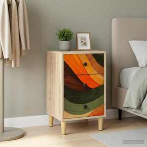 Imagine vidaXL Dulap de noapte BONN Stejar Sonoma 36 x 33 x 60 cm