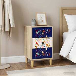 Imagine vidaXL Dulap de noapte MAINZ Stejar Sonoma 36 x 33 x 60 cm
