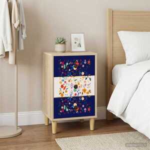 Imagine vidaXL Dulap de noapte MAINZ 2 buc. Stejar Sonoma 36 x 33 x 60 cm