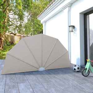 Imagine vidaXL Copertină laterală pliabilă de terasă, crem, 160 cm