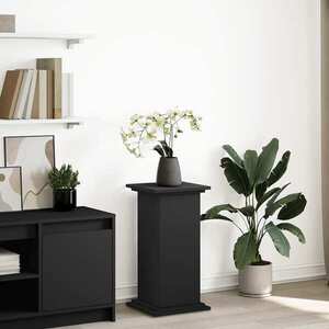 Imagine vidaXL Suport prezentare cu depozitare negru 31x30x60cm lemn prelucrat