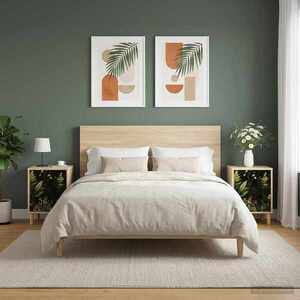Imagine vidaXL Dulap de noapte RHENEN 2 buc. Stejar Sonoma 36 x 33 x 50 cm