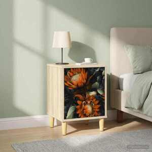 Imagine vidaXL Dulap de noapte LOCHEM 2 buc. Stejar Sonoma 36 x 33 x 50 cm