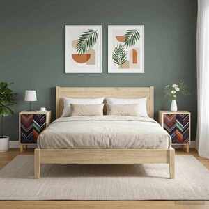 Imagine vidaXL Dulap de noapte OMMEN 2 buc. Stejar Sonoma 36 x 33 x 50 cm