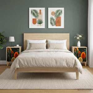 Imagine vidaXL Dulap de noapte ZAANDAM 2 buc. Stejar Sonoma 36 x 33 x 50 cm
