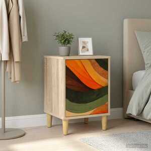 Imagine vidaXL Dulap de noapte BONN Stejar Sonoma 36 x 33 x 50 cm