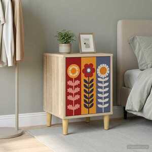 Imagine vidaXL Dulap de noapte ESSEN Stejar Sonoma 36 x 33 x 50 cm
