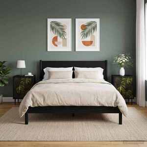 Imagine vidaXL Dulap de noapte ELBURG 2 buc. Stejar Negru 36 x 33 x 51 cm
