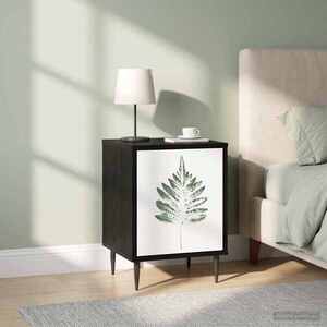 Imagine vidaXL Dulap de noapte HANAU 2 buc. Stejar Negru 36 x 33 x 51 cm