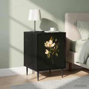 Imagine vidaXL Dulap de noapte BREMEN 2 buc. Stejar Negru 36 x 33 x 51 cm