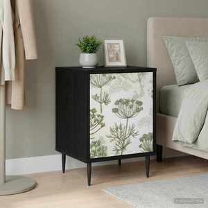 Imagine vidaXL Dulap de noapte GOTHA Stejar Negru 36 x 33 x 51 cm