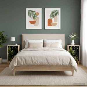 Imagine vidaXL Dulap de noapte RHENEN 2 buc. Stejar Sonoma 36 x 33 x 60 cm