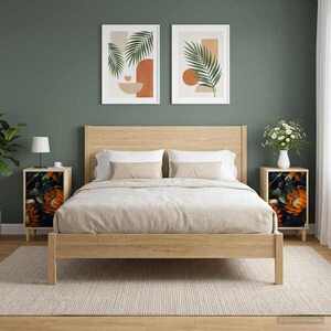 Imagine vidaXL Dulap de noapte LOCHEM 2 buc. Stejar Sonoma 36 x 33 x 60 cm