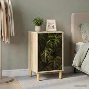 Imagine vidaXL Dulap de noapte ELBURG Stejar Sonoma 36 x 33 x 60 cm