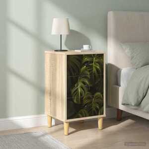 Imagine vidaXL Dulap de noapte ELBURG 2 buc. Stejar Sonoma 36 x 33 x 60 cm