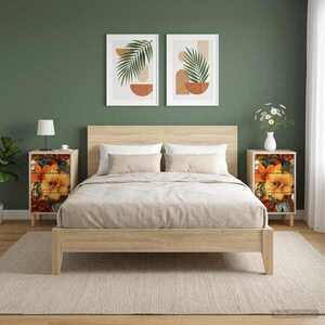 Imagine vidaXL Dulap de noapte GENNEP 2 buc. Stejar Sonoma 36 x 33 x 60 cm