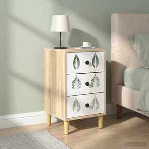 Imagine vidaXL Dulap de noapte HANAU 2 buc. Stejar Sonoma 36 x 33 x 60 cm