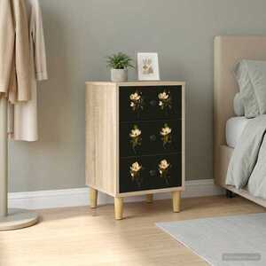 Imagine vidaXL Dulap de noapte BREMEN Stejar Sonoma 36 x 33 x 60 cm