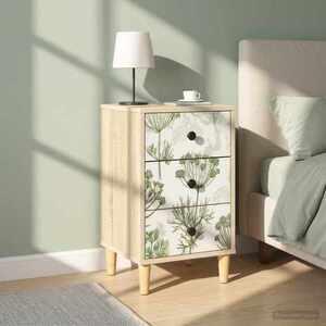 Imagine vidaXL Dulap de noapte GOTHA 2 buc. Stejar Sonoma 36 x 33 x 60 cm
