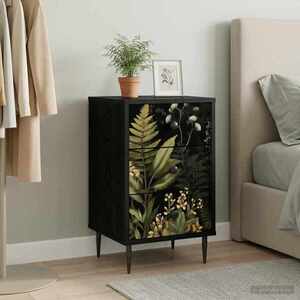 Imagine vidaXL Dulap de noapte RHENEN Stejar Negru 36 x 33 x 61 cm