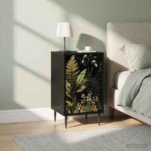 Imagine vidaXL Dulap de noapte RHENEN 2 buc. Stejar Negru 36 x 33 x 61 cm