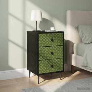 Imagine vidaXL Dulap de noapte GELEEN 2 buc. Stejar Negru 36 x 33 x 61 cm
